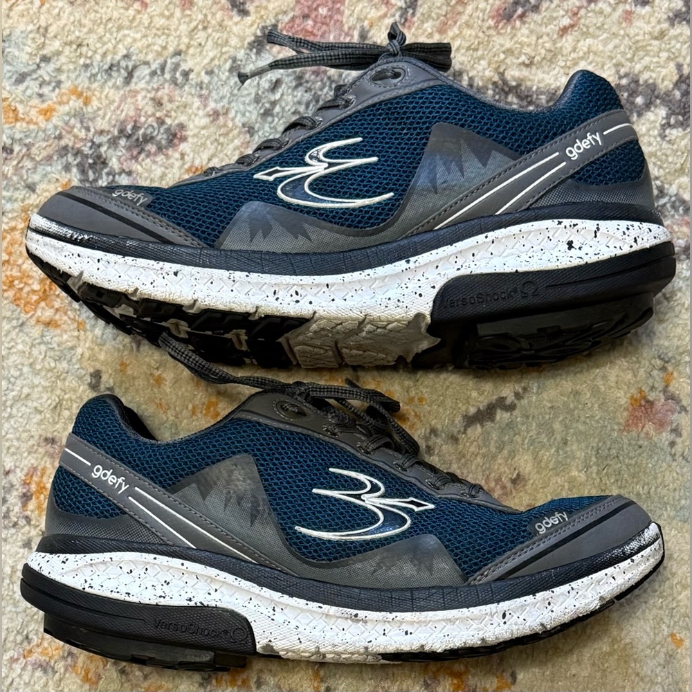 Gravity Defyer Gdefy Mighty Walk Mens Size 10.5 Blue Gray Running Shoes Sneakers - Picture 2 of 8